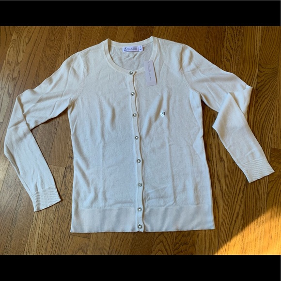 7TH Avenue Design Jewel button knit cardigan size XS - Picture 5 of 9